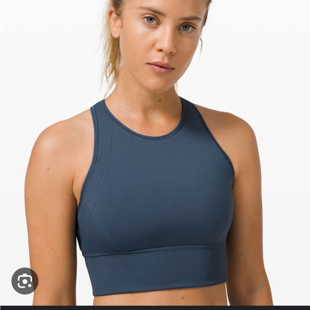 Lululemon Ebb to Train Bra size 2 Iron Blue